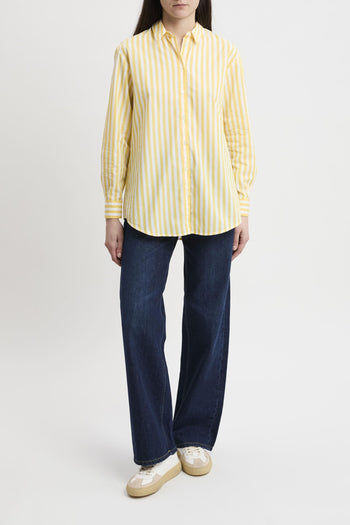 Camicia Brigitte in cotone a righe con ricamo - 7