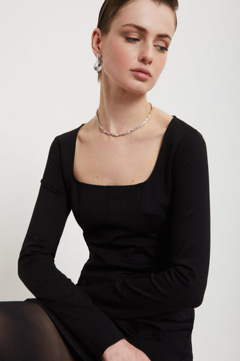 Abito corto in viscosa - 2