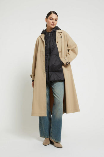 Trench lungo con cappuccio - 5