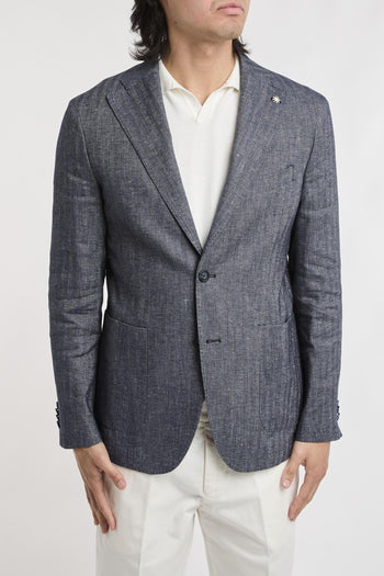 Giacca nuvola chevron lino e cotone - 2