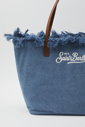 Borsa City regular in tessuto denim - 2