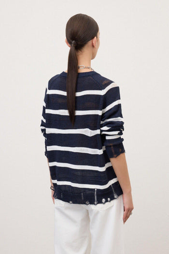 Maglia con bordi sfilacciati - 3
