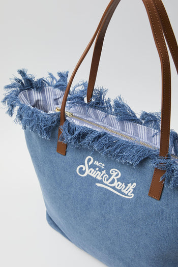 Borsa City regular in tessuto denim - 4