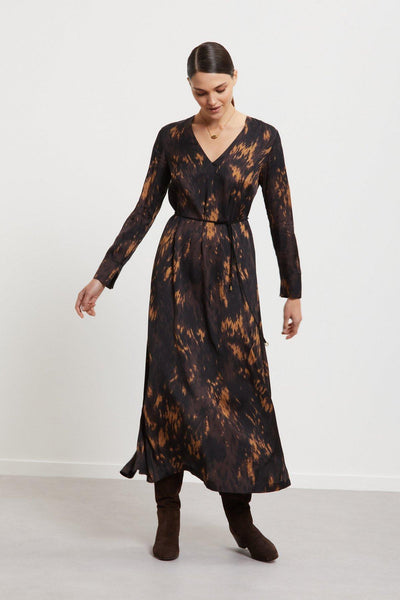 Abito midi in viscosa