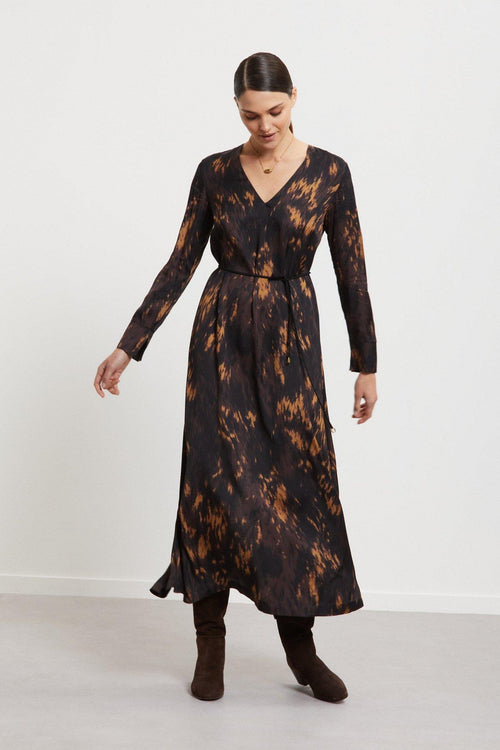 Abito midi in viscosa