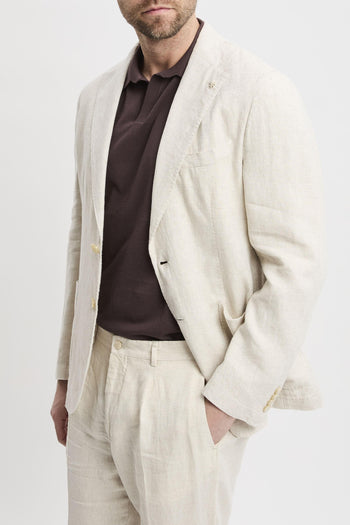 Abito in lino lavato beige - 3