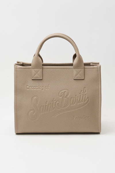 Borsa a spalla Vanity Bag large in pelle martellata