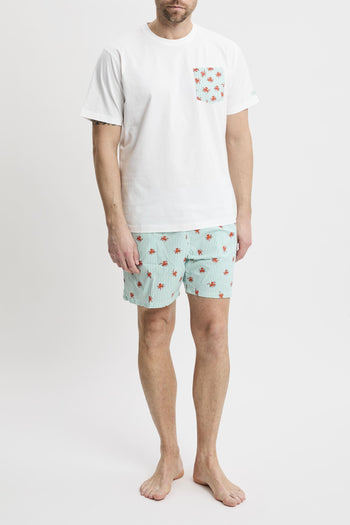 T-shirt Blanche con taschino - 5