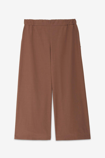 Pantalone cropped in popeline - 5