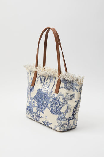 Borsa City medium in canvas fantasia - 2