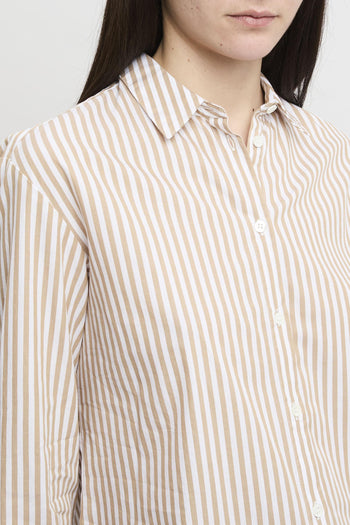 Camicia Brigitte in cotone a righe con ricamo - 4