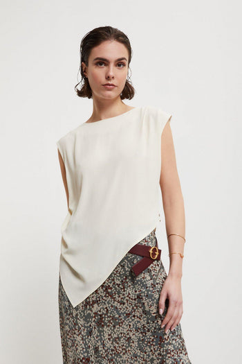 Top in crepe misto seta - 2