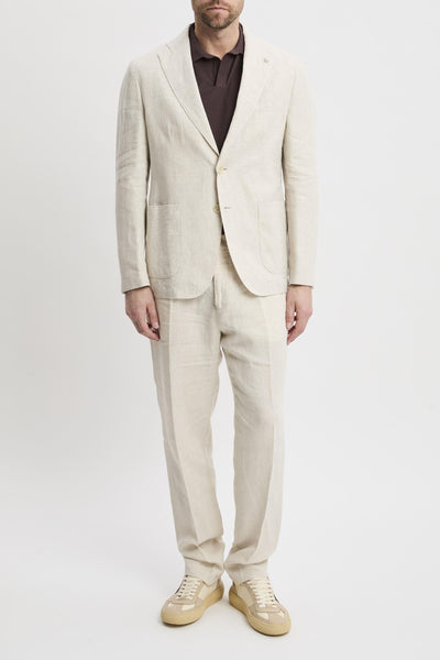 Abito in lino lavato beige