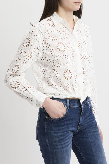 Camicia Meredith in cotone sangallo - 4