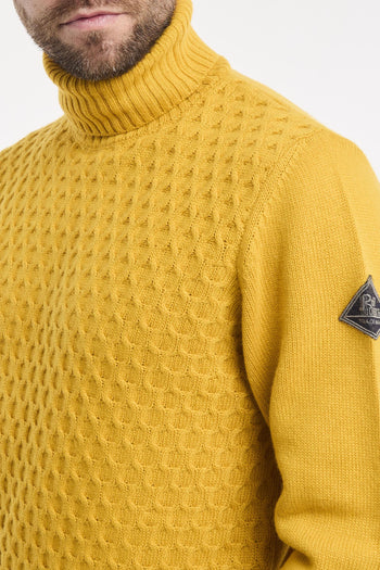 Maglia collo alto in lana e cashmere - 4