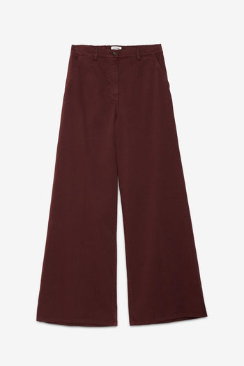 Pantalone palazzo in gabardina - 5