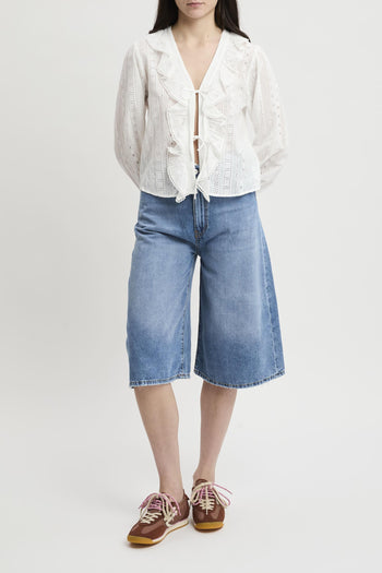 Top Evie in cotone con ricamo - 6