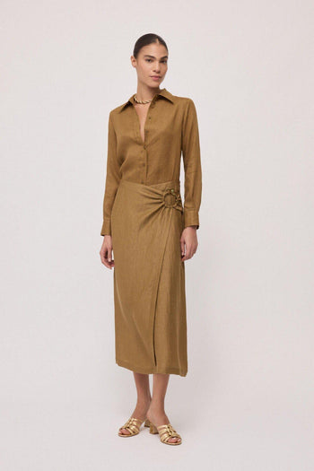 Camicia regular in lino - 2