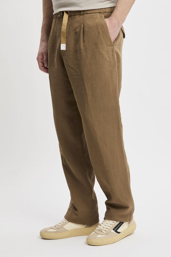 Pantalone in misto lino con pinces - 3