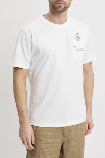 T-shirt Austin con orologio e ricamo "Wimbledon addicted" - 2