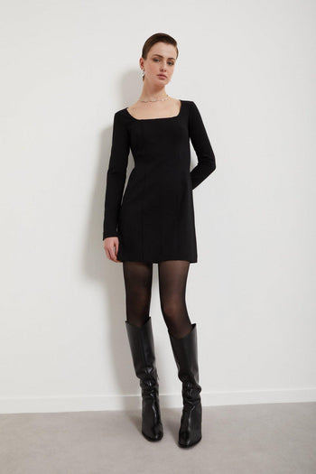 Abito corto in viscosa - 4