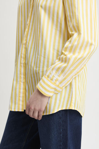 Camicia Brigitte in cotone a righe con ricamo - 5