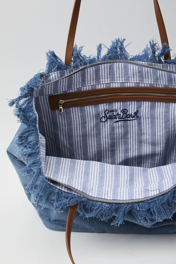 Borsa City regular in tessuto denim - 5