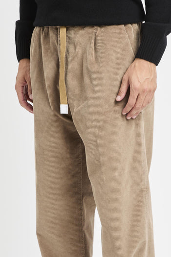Pantalone in velluto con pinces - 4