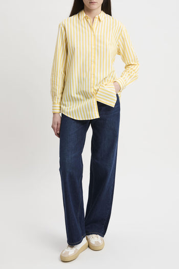 Camicia Brigitte in cotone a righe con ricamo - 4