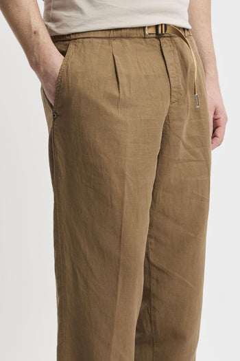 Pantalone in misto lino con pinces - 4
