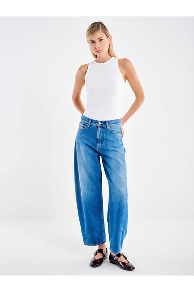 Jeans Chiara Barrel blu