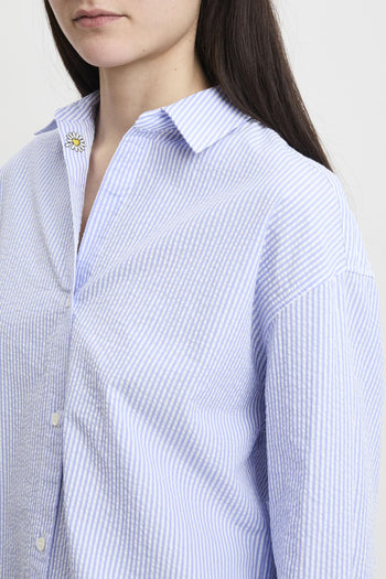 Camicia Cristal in seersucker a righe - 3