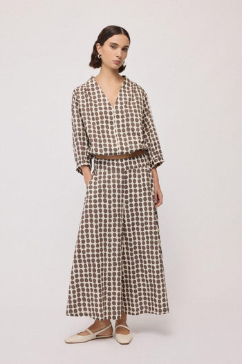 Pantalone culotte ampio - 2