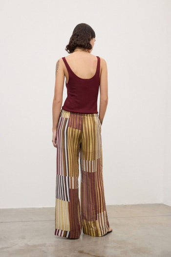 Pantaloni palazzo a righe - 3