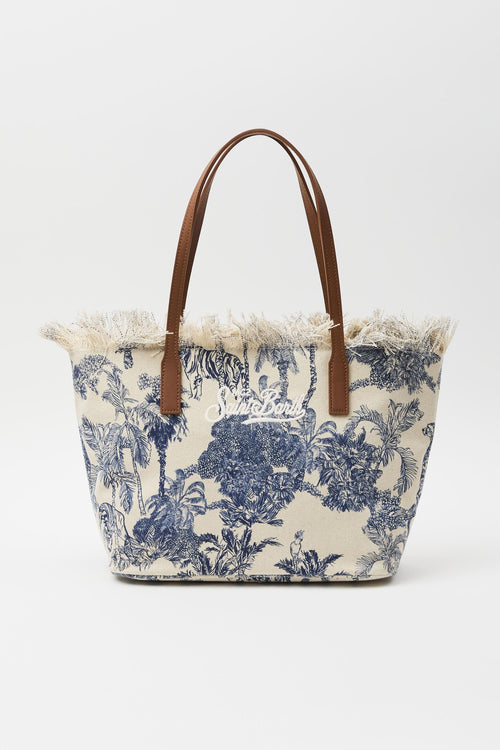 Borsa City medium in canvas fantasia