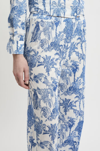 Pantalone Inez in cotone con stampa - 4