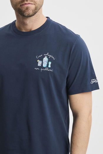 T-shirt Portofino con ricamo "Creo soluzioni non problemi" - 2