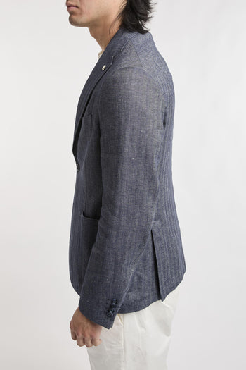 Giacca nuvola chevron lino e cotone - 7