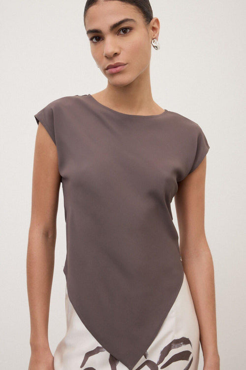 Top effetto foulard