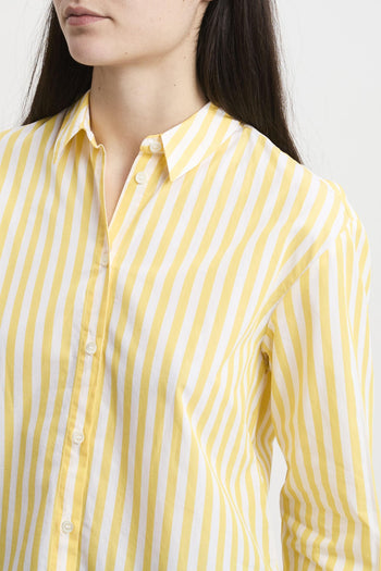 Camicia Brigitte in cotone a righe con ricamo - 3
