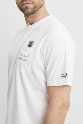 T-shirt Austin con orologio e ricamo "Va tutto al contrario" - 5