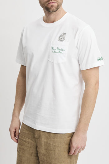T-shirt Austin con orologio e ricamo "Wimbledon addicted" - 3