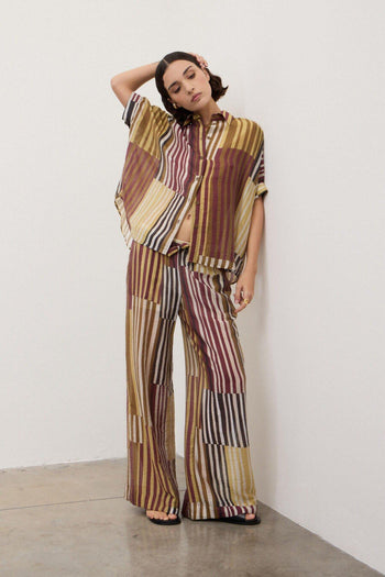 Camicia boxy fit a righe - 4