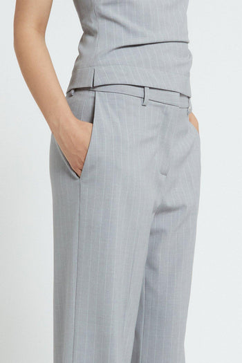 Pantalone dritto gessato - 3