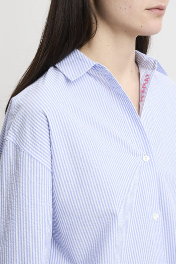 Camicia Cristal in seersucker a righe - 4