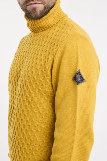 Maglia collo alto in lana e cashmere - 5