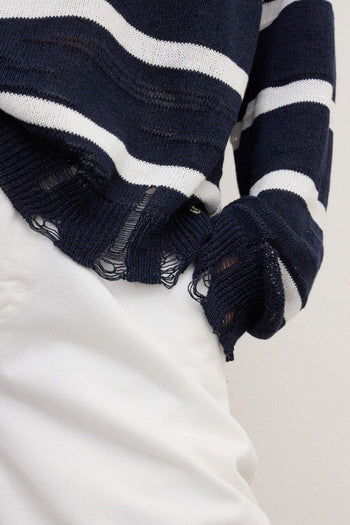 Maglia con bordi sfilacciati - 2