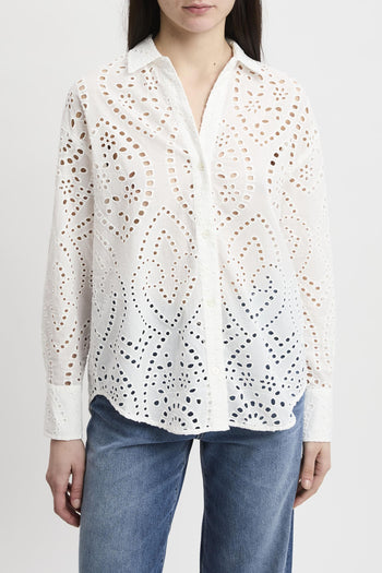 Camicia Cristal in cotone sangallo - 2