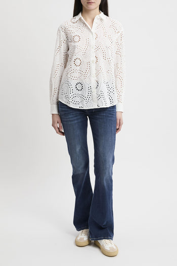 Camicia Meredith in cotone sangallo - 6