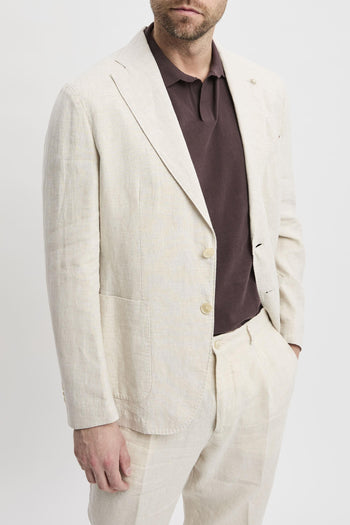 Abito in lino lavato beige - 5